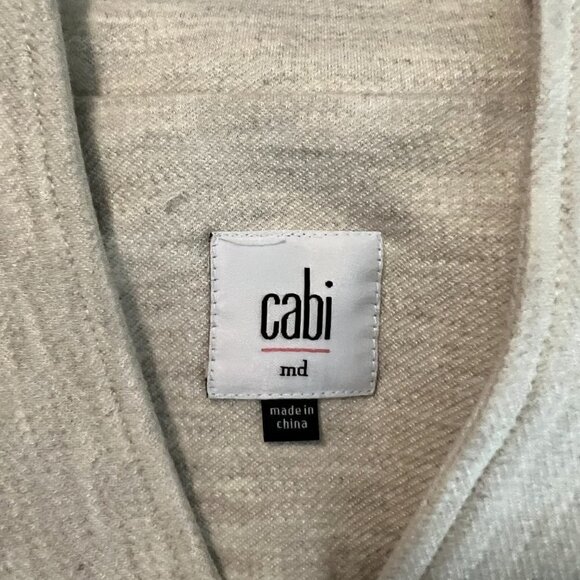 CAbi Charlie Moto Jacket Style #3028 Double Breasted Snap Front Lightweight Coat - Picture 9 of 11